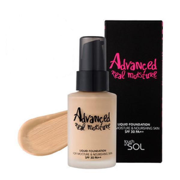 Корейский тональный. Advanced real Moisture Liquid Foundation SPF 30. Корейская тональная основа. Advanced real Moisture Liquid Foundation Touch in Sol. Touch in Sol, Advanced real Moisture.